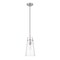Z-Lite Kira Pendant, 1-Light, 6.5 In.W x 13 In.H, Brushed Nickel/Clear 7508P-BN - alternate 4